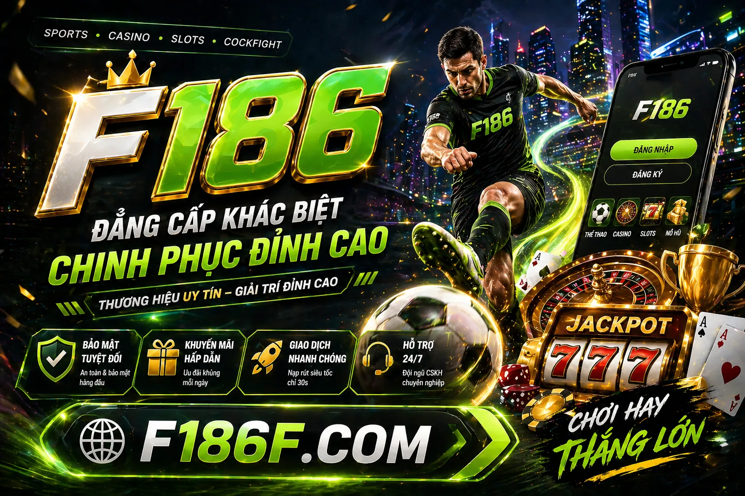 Hình ảnh chính BJ27 Nổ Hũ với các biểu tượng slot game và hiệu ứng chiến thắng